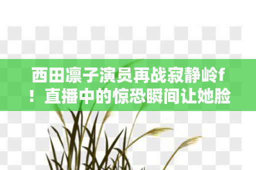 西田凛子演员再战寂静岭f！直播中的惊恐瞬间让她脸红呆滞