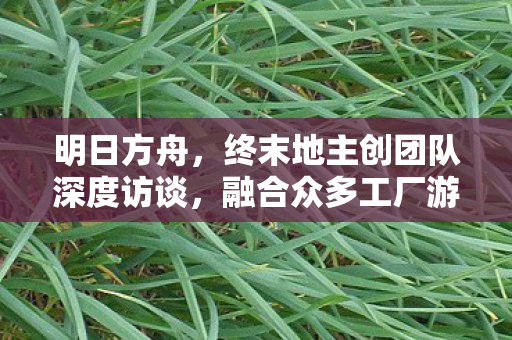 明日方舟，终末地主创团队深度访谈，融合众多工厂游戏精华的独特创新