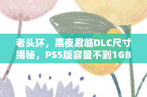 老头环，黑夜君临DLC尺寸揭秘，PS5版容量不到1GB