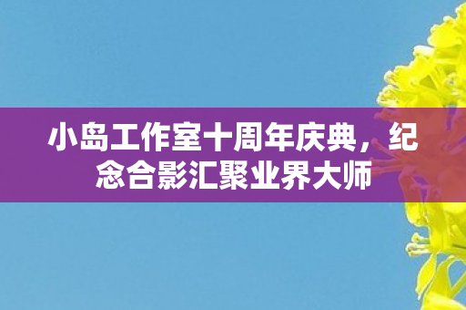 小岛工作室十周年庆典，纪念合影汇聚业界大师