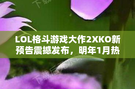 LOL格斗游戏大作2XKO新预告震撼发布，明年1月热血登陆PS5