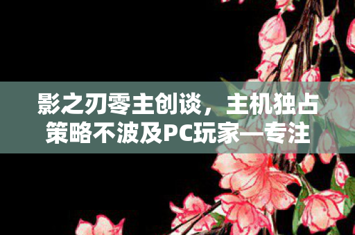 影之刃零主创谈，主机独占策略不波及PC玩家—专注于主机体验的独特魅力