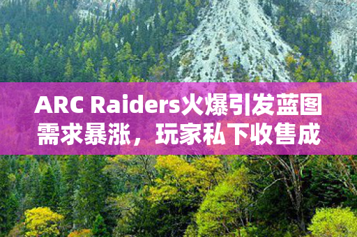 ARC Raiders火爆引发蓝图需求暴涨，玩家私下收售成规模
