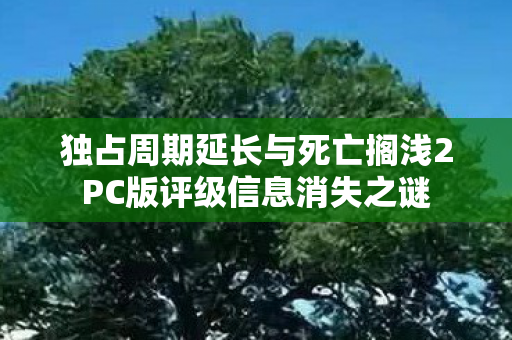独占周期延长与死亡搁浅2PC版评级信息消失之谜