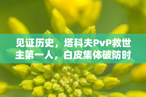 见证历史，塔科夫PvP救世主第一人，白皮集体破防时刻