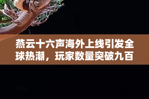 燕云十六声海外上线引发全球热潮，玩家数量突破九百万，团队坚守初心砥砺前行