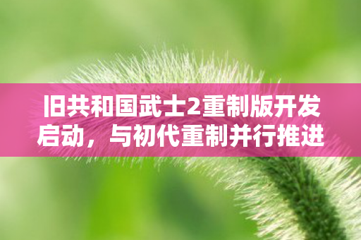 旧共和国武士2重制版开发启动，与初代重制并行推进