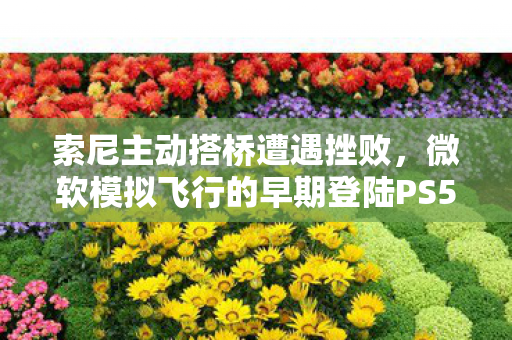 索尼主动搭桥遭遇挫败，微软模拟飞行的早期登陆PS5提议被拒