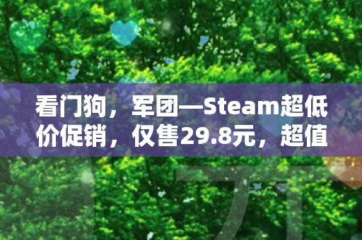 看门狗，军团—Steam超低价促销，仅售29.8元，超值享受一折优惠！