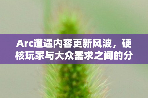 Arc遭遇内容更新风波，硬核玩家与大众需求之间的分歧浮出水面