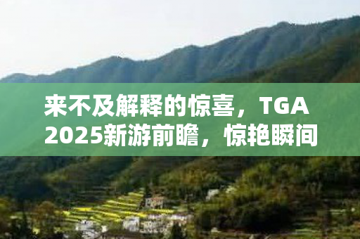 来不及解释的惊喜，TGA 2025新游前瞻，惊艳瞬间，不容错过！