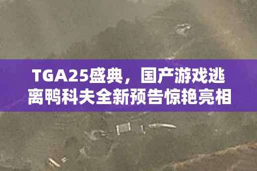 TGA25盛典，国产游戏逃离鸭科夫全新预告惊艳亮相颁奖礼！