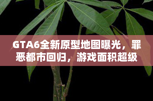 GTA6全新原型地图曝光，罪恶都市回归，游戏面积超级大