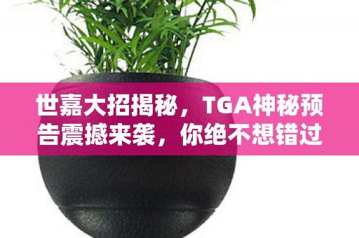 世嘉大招揭秘，TGA神秘预告震撼来袭，你绝不想错过
