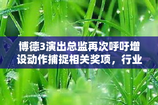 博德3演出总监再次呼吁增设动作捕捉相关奖项，行业内外应更加重视技术与艺术融合的价值