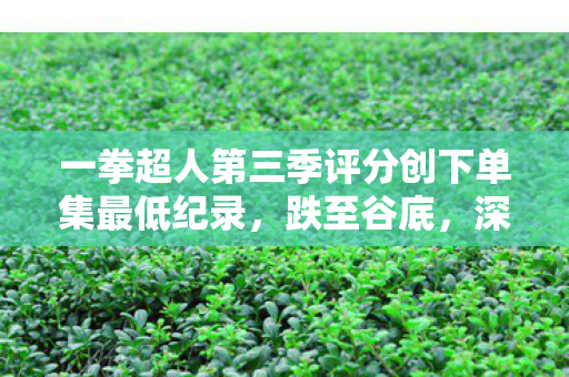 一拳超人第三季评分创下单集最低纪录，跌至谷底，深度分析与反思