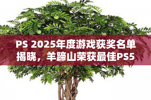 PS 2025年度游戏获奖名单揭晓，羊蹄山荣获最佳PS5游戏大奖！