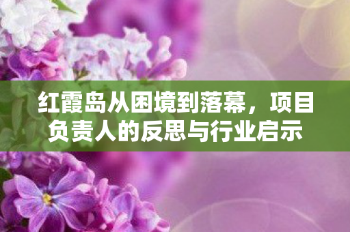 红霞岛从困境到落幕，项目负责人的反思与行业启示