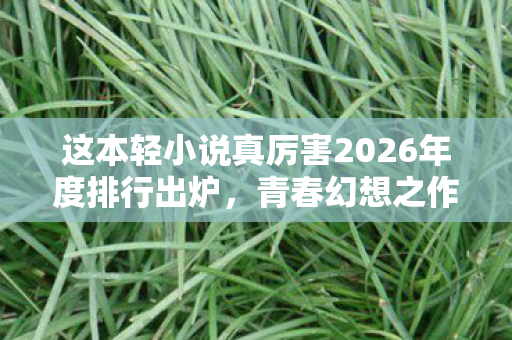 这本轻小说真厉害2026年度排行出炉，青春幻想之作玩乐关系夺冠