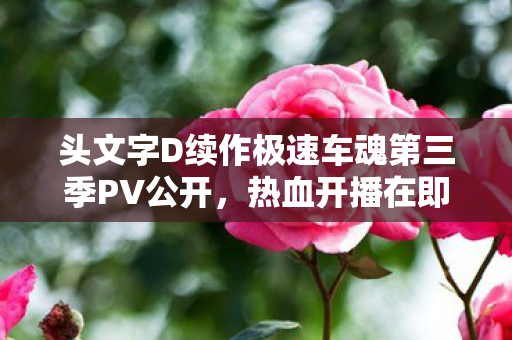头文字D续作极速车魂第三季PV公开，热血开播在即