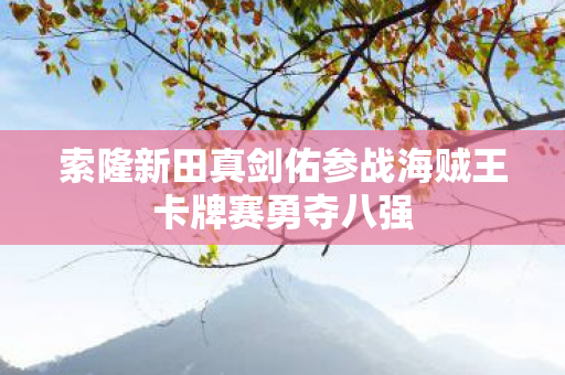 索隆新田真剑佑参战海贼王卡牌赛勇夺八强