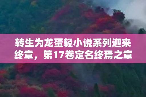 转生为龙蛋轻小说系列迎来终章，第17卷定名终焉之章