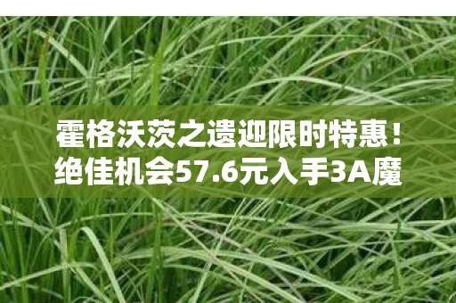 霍格沃茨之遗迎限时特惠！绝佳机会57.6元入手3A魔法巨作