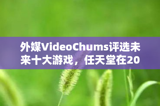 外媒VideoChums评选未来十大游戏，任天堂在2025年大获全胜
