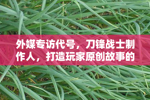 外媒专访代号，刀锋战士制作人，打造玩家原创故事的新纪元