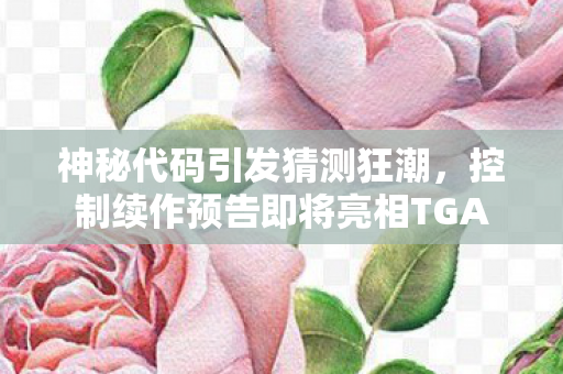神秘代码引发猜测狂潮，控制续作预告即将亮相TGA