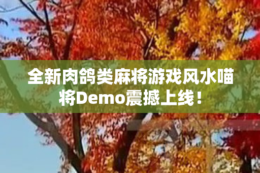全新肉鸽类麻将游戏风水喵将Demo震撼上线！