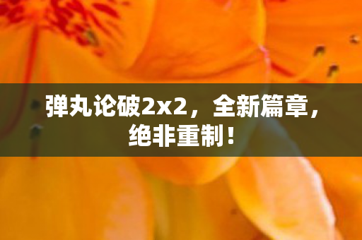 弹丸论破2x2，全新篇章，绝非重制！