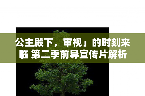 公主殿下，审视」的时刻来临 第二季前导宣传片解析