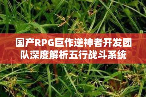 国产RPG巨作逆神者开发团队深度解析五行战斗系统