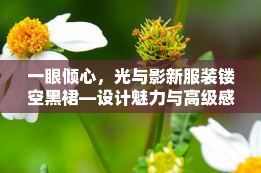 一眼倾心，光与影新服装镂空黑裙—设计魅力与高级感的完美结合