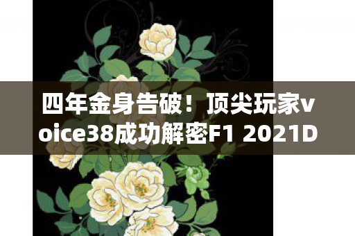 四年金身告破！顶尖玩家voice38成功解密F1 2021D加密系统
