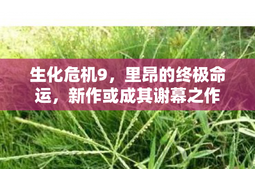 生化危机9，里昂的终极命运，新作或成其谢幕之作