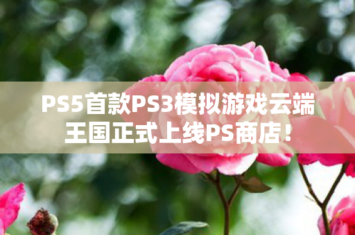 PS5首款PS3模拟游戏云端王国正式上线PS商店！