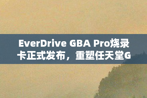 EverDrive GBA Pro烧录卡正式发布，重塑任天堂GBA游戏新体验
