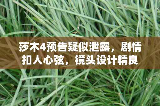 莎木4预告疑似泄露，剧情扣人心弦，镜头设计精良