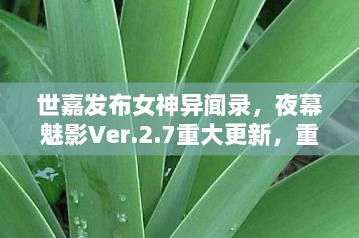 世嘉发布女神异闻录，夜幕魅影Ver.2.7重大更新，重塑游戏体验