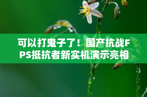 可以打鬼子了！国产抗战FPS抵抗者新实机演示亮相