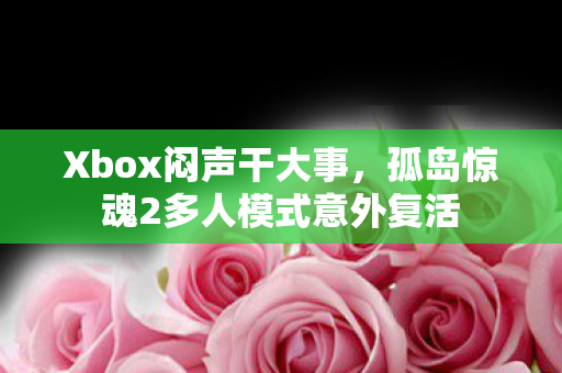 Xbox闷声干大事，孤岛惊魂2多人模式意外复活