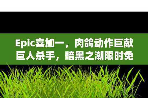 Epic喜加一，肉鸽动作巨献巨人杀手，暗黑之潮限时免费领取！