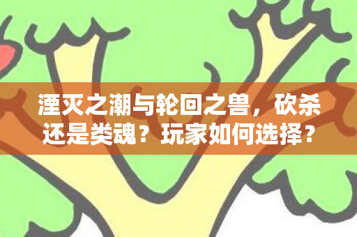湮灭之潮与轮回之兽，砍杀还是类魂？玩家如何选择？