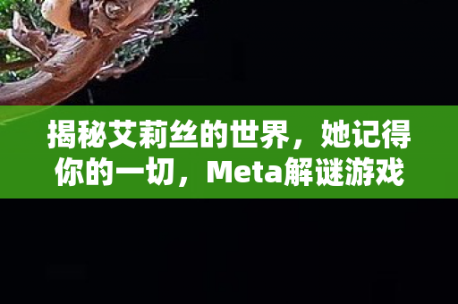揭秘艾莉丝的世界，她记得你的一切，Meta解谜游戏正式全球发布