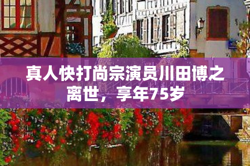 真人快打尚宗演员川田博之离世，享年75岁