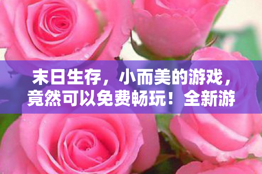 末日生存，小而美的游戏，竟然可以免费畅玩！全新游戏获得百分之百好评