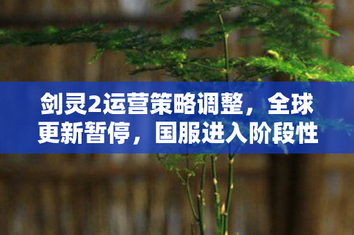 剑灵2运营策略调整，全球更新暂停，国服进入阶段性调整期