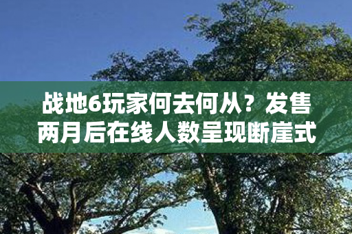 战地6玩家何去何从？发售两月后在线人数呈现断崖式下滑